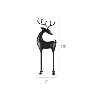 Escultura Moderna Vertical de Cabra en Piedra, Hecha a Mano, Ecológica, para Decoración del Árbol de Navidad y del Hogar, Calidad de Exportación, por Zahid Exports - Product Image 3