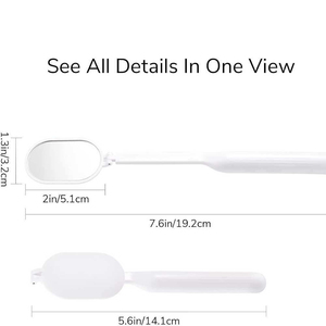 Wholesale Eyelash Extension Inspection <b>Mirror</b> Private Label Large Wall Mounted Stainless Steel Frame Gold-Plated Plastic Handle - Product Image 2