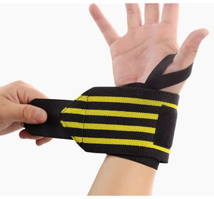 ผ้าพันข้อมือยกน้ำหนักหนังแพะระบายอากาศได้ดี - ผ้าพันมือชกมวยคุณภาพสูงพร้อมการปกป้องระดับมืออาชีพสำหรับใช้ในยิม - Product Image 1