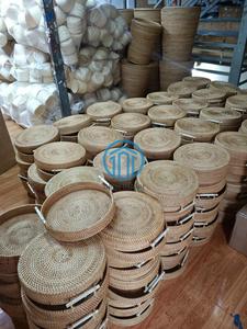 Cute Rattan Scalloped Flatware Caddy Storage Basket <b>For</b> Clips, <b>Small</b> Items And Home And <b>Table</b> Organization - Product Image 6