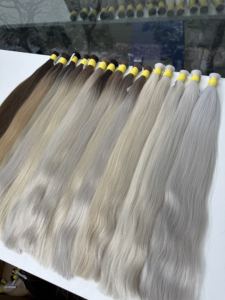 ต่อผมแบบเคราตินปลายผมตรงธรรมชาติ ผมหยักศก ราคาโรงงานขายส่ง สีบลอนด์เย็น สีน้ำตาล 50 ซม. ถึง 70 ซม. - Product Image 6