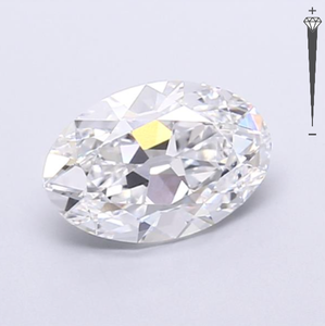 Diamante Sintético Certificado por IGI de 2.26 CT, Corte Ovalado, Color D, Claridad VVS2, Cultivado en Laboratorio, 782631289, ROYAL GEMS, para Joyería - Product Image 4