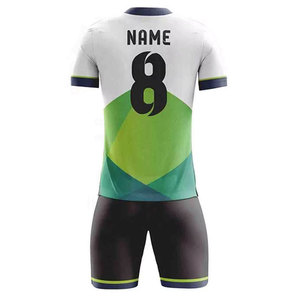 Maillots de football pour hommes sur mesure de haute qualité, uniformes 100% polyester respirant, séchage rapide, col en V, manches courtes, impression de logo - Product Image 3