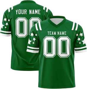 Camiseta de Fútbol Americano con Cuello en V para Hombre, Manga Corta, Número Estampado, Ropa Deportiva de Poliéster, Talla Grande - Product Image 4