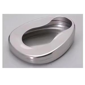 Premium Perfection Type <b>Bed</b> Pan - Stainless Steel Reusable <b>Bed</b> Pan Autoclavable Contoured Medical Grade Patient Care Bedpan - Product Image 2