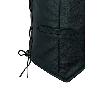 Gilet en cuir style motard pour homme, produit le plus populaire, dernier design, respirant, en gros. - Product Image 4
