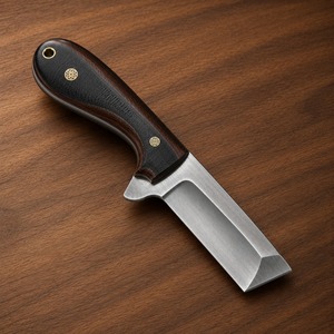 Couteau de boucher en acier au carbone, fait main, robuste, lame en acier au carbone, prise en main confortable, construction solide, pour l'extérieur - Product Image 3