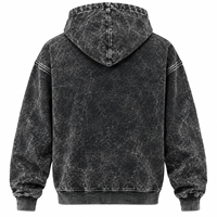 Sweat à capuche en molleton surdimensionné, brodé sur mesure, effet délavé et usé |   Fabricant de sweats à capuche en coton premium pour hommes, style streetwear