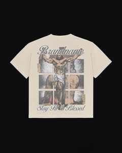 Camisetas Deportivas de Moda con Diseño Personalizado, 100% Algodón, Cuello Redondo, Corte Holgado para Hombre, Precio al por Mayor - Product Image 1