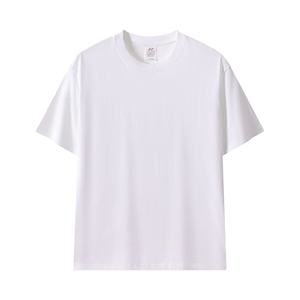 T-shirt da uomo girocollo in cotone 100% pesante, 150 grammi, vestibilità regular, stampa lettere, spalle <span class=keywords><strong>larghe</strong></span>, colore bianco, in velluto a coste, marca USA - Product Image 4