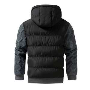 Adjustable New Arrival <b>Winter</b> Men's Hooded Puffer Jacket 100% Bamboo Fiber Heavy Duty Comfortable Breathable Best Quality - Product Image 2