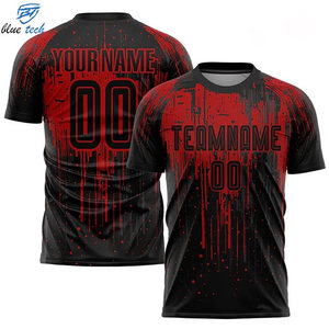 High Quality Custom Sublimation Printed Breathable Eco-Friendly Short Football Jersey OEM Sports Uniform Unlimited Color Design - Product Image 3