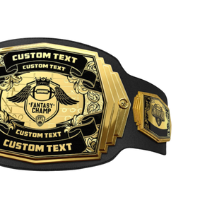 Ceinture de champion de football fantastique personnalisée, ceinture de titre sportif personnalisée avec texte sur mesure pour les vainqueurs de ligues de football fantastique - Product Image 6