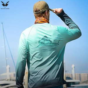 Camisetas de Pesca para Hombre, Manga Larga, Secado Rápido, Tela Suave, Ropa de Pesca de Alto Rendimiento para Exteriores, Ropa de Pesca Antimicrobiana - Product Image 5