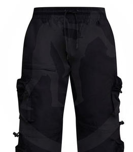 Pantalon cargo à taille élastique pour femmes, coupe ample décontractée, style streetwear - Product Image 5