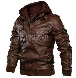 Nouvelle veste en cuir de vachette élégante et personnalisée pour homme, veste en cuir de moto pour homme, veste en cuir de crocodile à bas prix - Product Image 6