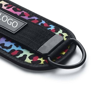 Poids de poignet imprimés léopard colorés avec sangle noire et anneau en D pour l'exercice, équipement de fitness portable - Product Image 5