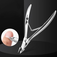 Ensemble d'outils de manucure professionnels en acier inoxydable courbés pour les pieds et les doigts, coupe-ongles multifonction, ciseaux, pinces à cuticules