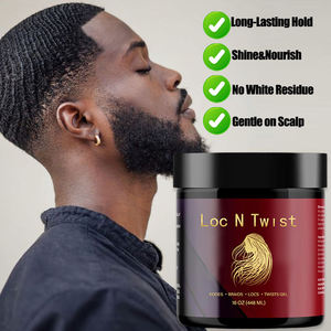 Cire coiffante transparente bio non grasse à tenue super forte pour tresses et torsades, à l'aloe vera hydratante - Product Image 1
