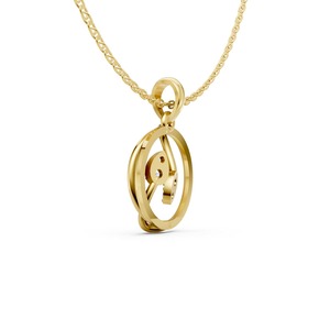 Collar con Colgante de Hoja y Diamantes, Joyería Fina Brillante para Mujer, Ideal para Aniversario o Cumpleaños, Disponible para la Venta - Product Image 3