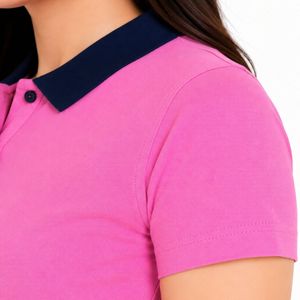 Polos de Mujer Premium al por Mayor, Polos Personalizados de Algodón con Bordado y Manga Corta para Mujer - Product Image 5