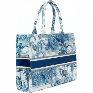 Sacs fourre-tout en toile de coton écologiques EcoDari, taille moyenne (30-50 cm), poignée longue, motif lettres, style tendance, personnalisable - Product Image 1