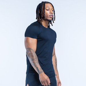 Camisetas de Gimnasio de Manga Corta para Hombre al por Mayor con Logotipo Personalizado, Camisetas Transpirables y Ecológicas, Cómodas y Ligeras - Product Image 3