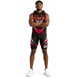 Custom 100% Polyester Hooded 7v7 <b>Flag</b> American Football Uniform Sets New Design Sublimation 7 on 7 Uniforms - Product Image 2