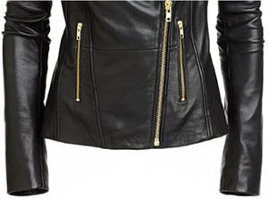 Women's Trendy Eco-Friendly Breathable Genuine <b>Leather</b> <b>Jacket</b> with Faux Fur Lining Vintage Style <b>Winter</b> <b>Leather</b> <b>Jacket</b> - Product Image 3