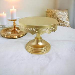Perfect for Displaying <b>Cake</b> Indian Metal <b>Cake</b> <b>Stand</b> Decorative Finished for <b>Cakes</b> Desserts Pastries at Parties & Weddings Events - Product Image 6