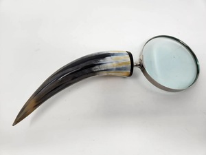New Buffalo Horn Handle Eco-Friendly Handmade <b>Magnifying</b> Glass for Precision Reading and Classic Vintage Style High Quality - Product Image 3