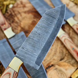 มีดเชฟระดับไฮเอนด์ลดราคาพิเศษ ด้ามไม้สีสวย ชุดมีดครัวเหล็กดามัสกัสญี่ปุ่น พร้อมกระเป๋าหนังแบบม้วน - Product Image 3