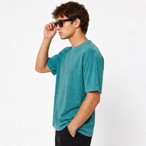 Custom oversized cotton mens <b>tshirt</b> Low MOQ for US Streetwear Brands with custom logo and boxy <b>tshirt</b> - Product Image 4