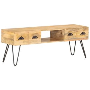 Supporto TV Mango in legno massello 47.2 \ "x13.8 \" x17.7 \ "eleganti e durevoli supporti TV - Product Image 6