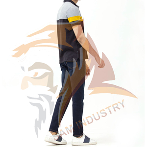 เสื้อโปโลผู้ชายผ้าฝ้ายคุณภาพสูงแบบลำลองสั่งทำได้  ผ้าฝ้าย 100% ยืดได้ ทรงเข้ารูป - Product Image 6