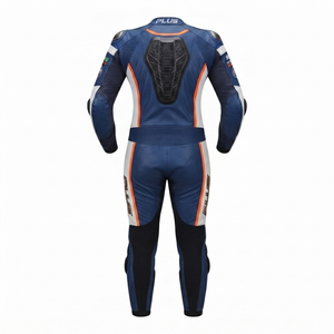 Combinaison de course professionnelle pour homme en cuir de vachette/crocodile, une pièce, avec protection CE, sur mesure, fabrication OEM - Product Image 2