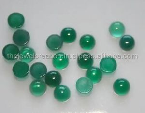 Ónix Verde Natural de 8mm, Certificado IGI, Cabujones de Piedras Preciosas Sueltas con Reverso Plano, Proveedor al por Mayor, Precio de Fábrica, para Fabricación de Joyería Fina - Product Image 2