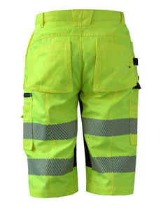 Nouveaux shorts de sécurité haute visibilité pour moto, réfléchissants, respirants, à séchage rapide, grande taille, vêtements de travail pour hommes, construction - Product Image 3
