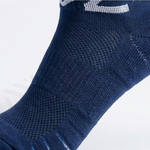 Crew <b>Socks</b> Geometric Pattern Blue Breathable Polyester Spandex Basketball Adult Summer Sports <b>Socks</b> - Product Image 5