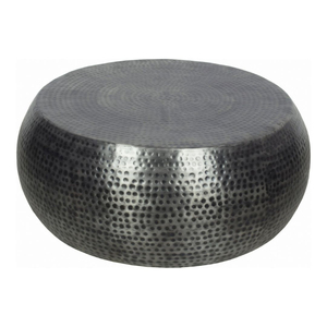 Set Of Two Metal Hammered Golden Round Coffee <b>Table</b> Eco-Friendly Portable Home Living Room Decorative Furniture - Product Image 3