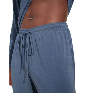 Pijama de Dos Piezas para Hombre, Talla Grande, Personalizable, de Algodón Orgánico, Suave, con Estampado, Manga Larga, Parte Superior e Inferior de Lujo, ODM, para Adultos, 2026 - Product Image 3