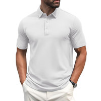 Polo de Manga Corta para Hombre, Ligero, de Secado Rápido, para Deportes al Aire Libre, Oficina, Uso Diario Informal, con Logotipo Personalizado