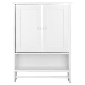 Pensile pensile a doppia porta (65X48.7X14.6cm) ripiani bagno con lavavetri - Product Image 3
