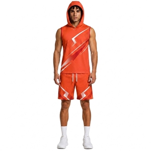 Camiseta Deportiva Personalizada Elite 7 contra 7 sin Mangas con Capucha y Pantalones Cortos Deportivos para Entrenamiento, Competencia y Práctica - Product Image 1