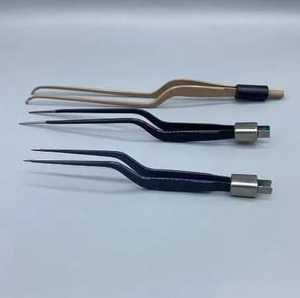 Meilleures pinces bipolaires à baïonnette isolées réutilisables avec câble en silicone pour chirurgie, meilleures pinces électriques en acier inoxydable allemand - Product Image 1