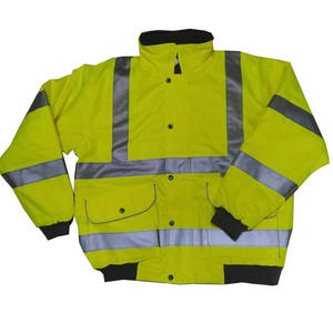 Vestes de travail coupe-vent personnalisables haute visibilité ANSI Classe 2 pour agents de sécurité, imperméables et réfléchissantes, style streetwear - Product Image 1