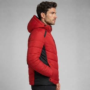 Men Puffer Jacket Custom Quilted Winter <b>Coat</b> Men Puffer Jacket Featuring Durable Polyester Fabric Soft <b>Padding</b> And Modern Cold - Product Image 2