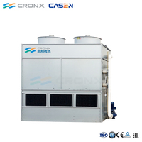 Condenseur évaporatif carré résistant à la corrosion pour fréon et ammoniac, capacité 1200 kW, évaporateurs