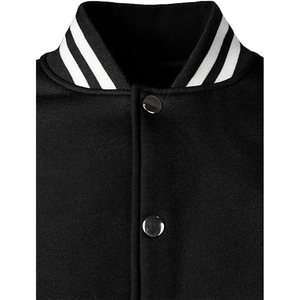 Unisex Varsity Jacket Casual Wool Sleeve Baseball Letterman Bomber Jacket <b>Coat</b> Geometric Cartoon Stand Collar - Product Image 5