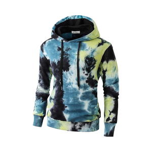 Sudaderas con capucha personalizadas Tie-Dye Pullover para hombres 100% algodón temporada de invierno fábrica y proveedor de Fabricante - Product Image 1